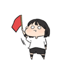 バレー部女の子。（個別スタンプ：18）