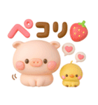 カラフルデカ文字♡ぽこちゃん（個別スタンプ：23）