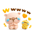 カラフルデカ文字♡ぽこちゃん（個別スタンプ：34）