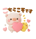 カラフルデカ文字♡ぽこちゃん（個別スタンプ：36）