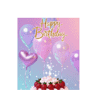 キラキラ飛び出す✨豪華な誕生日＆季節の行事（個別スタンプ：1）