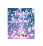 キラキラ飛び出す✨豪華な誕生日＆季節の行事（個別スタンプ：2）