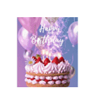 キラキラ飛び出す✨豪華な誕生日＆季節の行事（個別スタンプ：5）