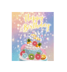 キラキラ飛び出す✨豪華な誕生日＆季節の行事（個別スタンプ：12）