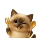 【3D】ネコ バラエティパック（個別スタンプ：34）