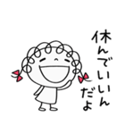 そっと応援☆くるリボン（個別スタンプ：36）