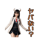 仮装女子_鬼ドル（とてもいい感じ編）（個別スタンプ：16）