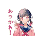 制服の女の子★ボランティア部（個別スタンプ：2）