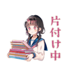 制服の女の子★ボランティア部（個別スタンプ：18）