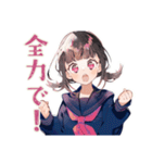 制服の女の子★合唱部（個別スタンプ：4）