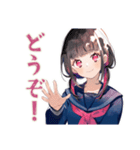 制服の女の子★合唱部（個別スタンプ：34）