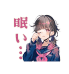 制服の女の子★合唱部（個別スタンプ：35）