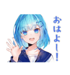 卓球部がんばる★女子高生編（個別スタンプ：2）