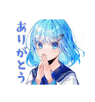 卓球部がんばる★女子高生編（個別スタンプ：3）