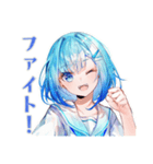 卓球部がんばる★女子高生編（個別スタンプ：9）