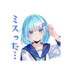 卓球部がんばる★女子高生編（個別スタンプ：14）