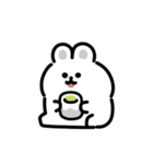 白ウサギの動くスタンプ（個別スタンプ：4）