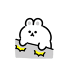 白ウサギの動くスタンプ（個別スタンプ：6）