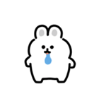 白ウサギの動くスタンプ（個別スタンプ：14）