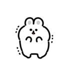 白ウサギの動くスタンプ（個別スタンプ：17）