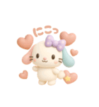 もっちりうさのやさしい毎日♡（個別スタンプ：1）