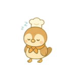 スズメのパン屋さん 日本語（個別スタンプ：25）