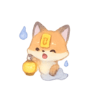 幽霊キツネの灯籠巡り（個別スタンプ：2）