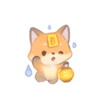 幽霊キツネの灯籠巡り（個別スタンプ：3）