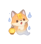 幽霊キツネの灯籠巡り（個別スタンプ：7）