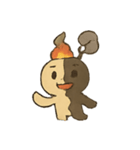 焼けこけ紙人形の七月さまよう日記（個別スタンプ：1）