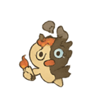 焼けこけ紙人形の七月さまよう日記（個別スタンプ：3）