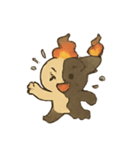 焼けこけ紙人形の七月さまよう日記（個別スタンプ：6）