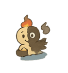 焼けこけ紙人形の七月さまよう日記（個別スタンプ：8）