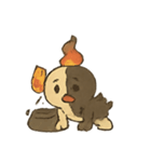 焼けこけ紙人形の七月さまよう日記（個別スタンプ：9）