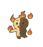 焼けこけ紙人形の七月さまよう日記（個別スタンプ：10）