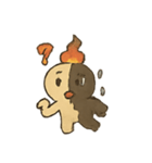 焼けこけ紙人形の七月さまよう日記（個別スタンプ：11）