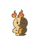 焼けこけ紙人形の七月さまよう日記（個別スタンプ：13）