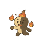 焼けこけ紙人形の七月さまよう日記（個別スタンプ：15）