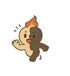 焼けこけ紙人形の七月さまよう日記（個別スタンプ：19）