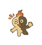 焼けこけ紙人形の七月さまよう日記（個別スタンプ：20）