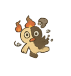 焼けこけ紙人形の七月さまよう日記（個別スタンプ：22）