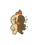 焼けこけ紙人形の七月さまよう日記（個別スタンプ：24）