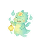 幽霊ドラゴンの灯籠ゆらゆら（個別スタンプ：2）