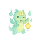 幽霊ドラゴンの灯籠ゆらゆら（個別スタンプ：5）