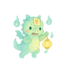 幽霊ドラゴンの灯籠ゆらゆら（個別スタンプ：7）