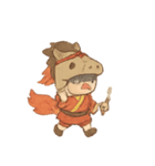 紙馬少年の霊祭ダッシュ（個別スタンプ：3）