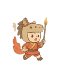 紙馬少年の霊祭ダッシュ（個別スタンプ：4）