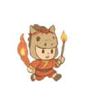 紙馬少年の霊祭ダッシュ（個別スタンプ：7）