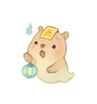 幽霊カピバラの灯籠ゆらり（個別スタンプ：2）