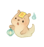 幽霊カピバラの灯籠ゆらり（個別スタンプ：6）